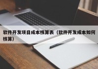 软件开发项目成本核算表（软件开发成本如何核算）